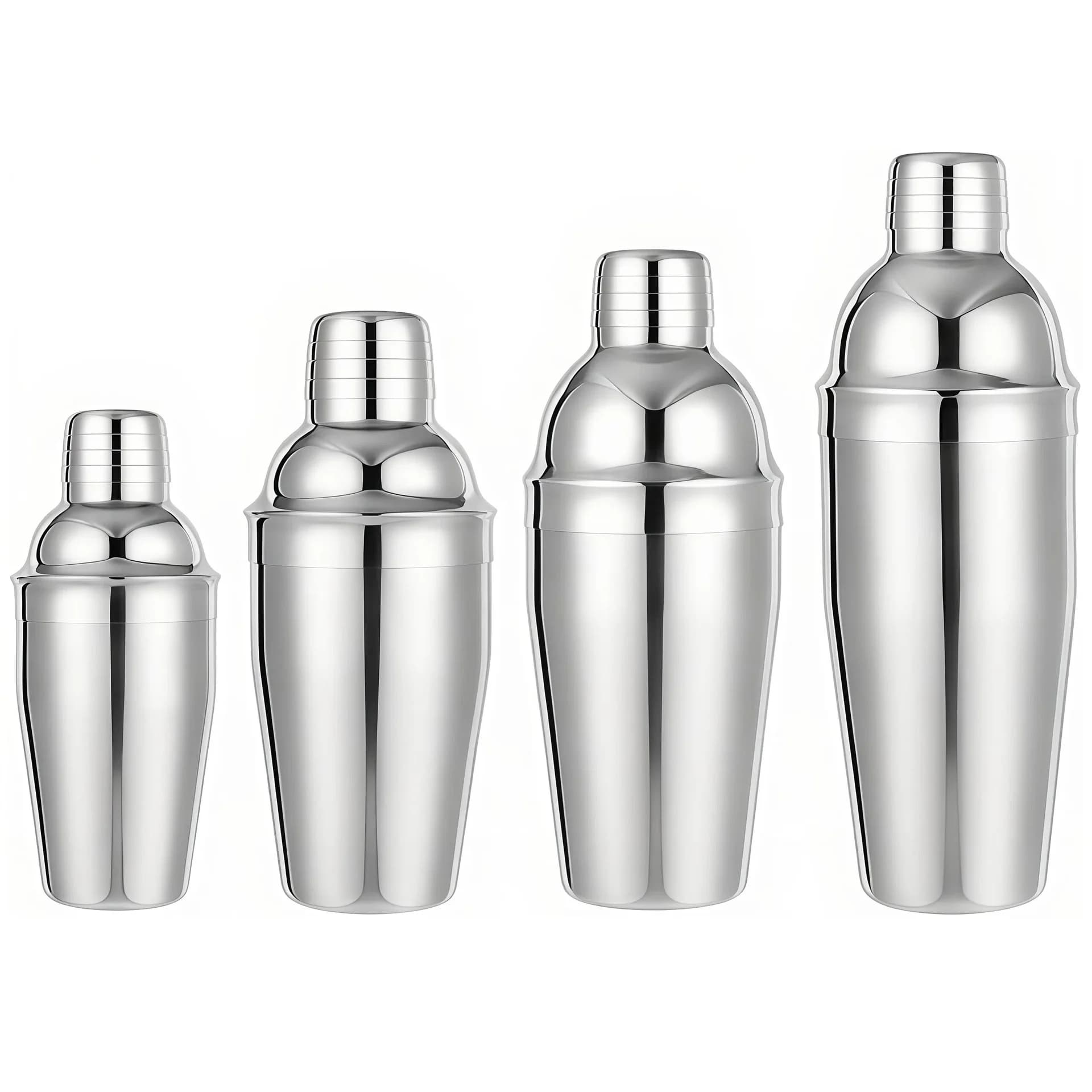Stainless steel three-stage shaker cocktail shaker tool