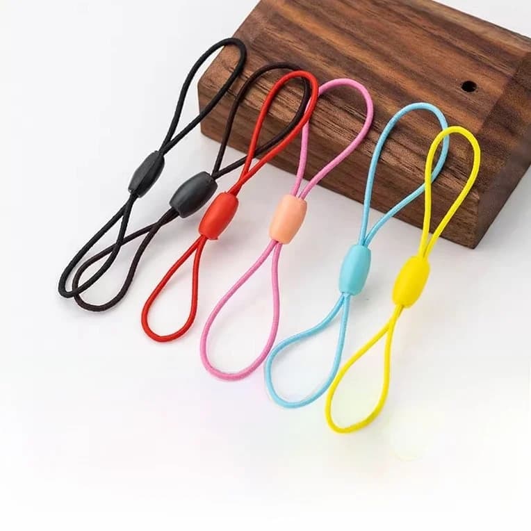 Corda elastica a forma di 8 per fitness, cordino per cellulare, cordino per tessera del metropolitano, cordino per chiavetta USB, fai da te, corto
