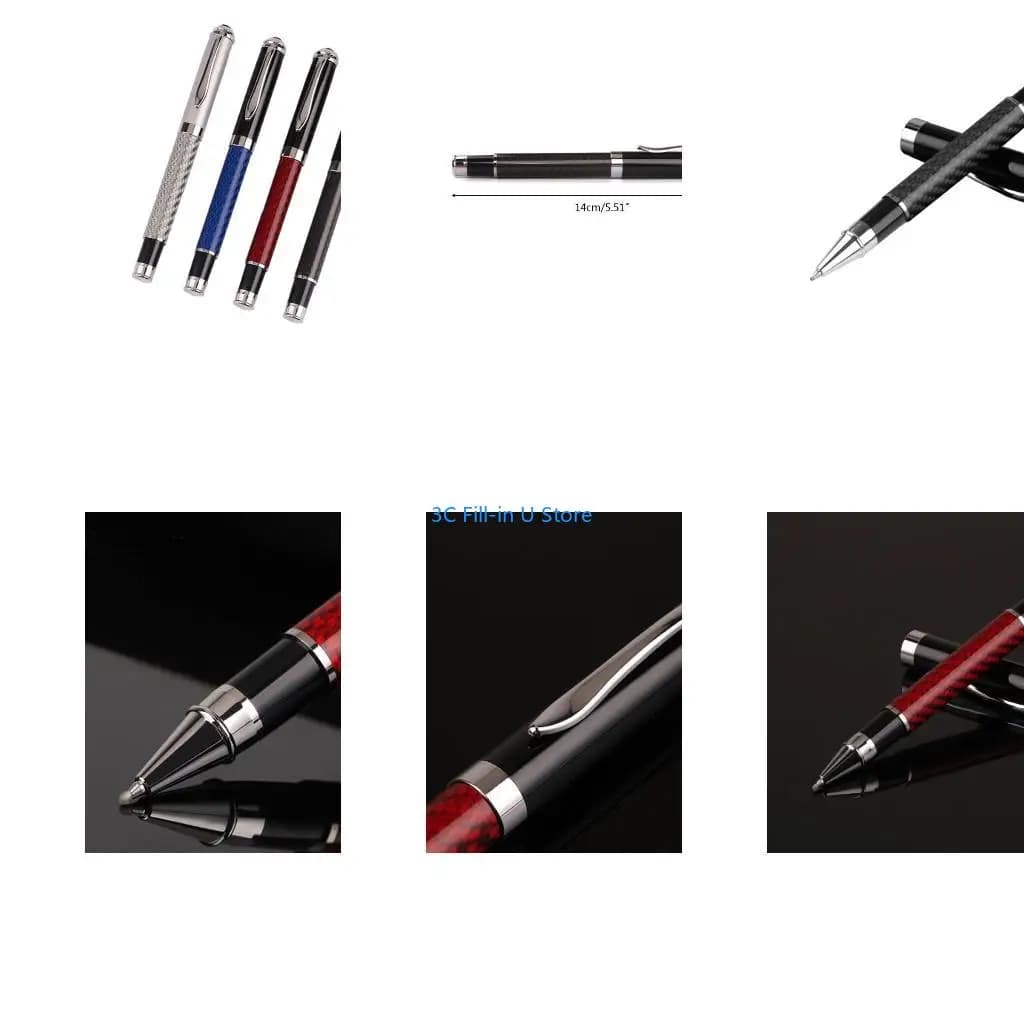 G8TA Carbon Fiber Gel Ballpoint Pen Black Business Writing Office School Supplies Stationery