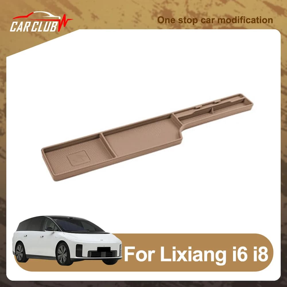 Multi Functional Storage Box Behind The Screen Automotive Modification Parts Fit For Li Lixiang i6 i8 Silicone Storage Pad