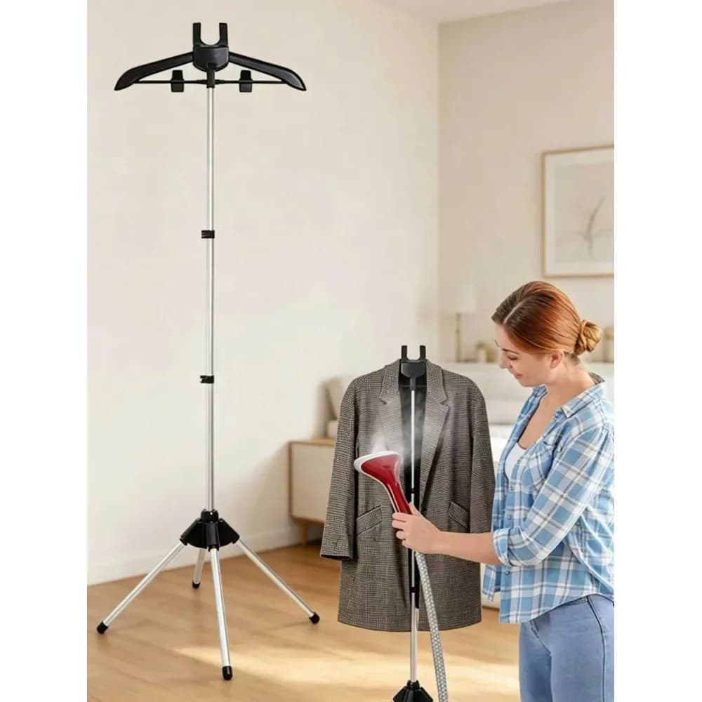Stendibiancheria a Vapore, Appendiabiti Verticale Pieghevole, Stenditoio per Indumenti, Stendibiancheria Estensibile in Tessuto da 160 cm