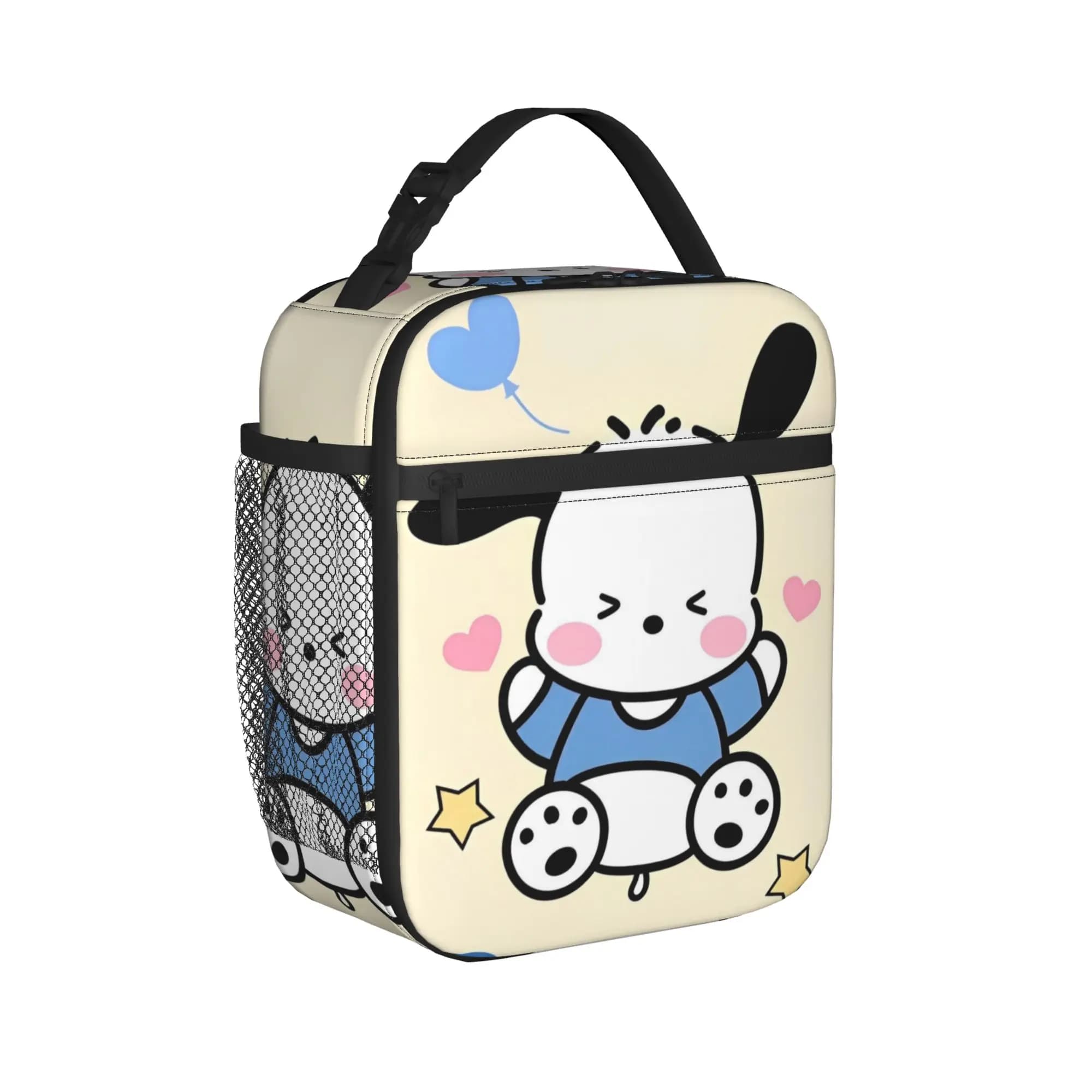 Borsa Termica per Pranzo Pochacco, Contenitore per Alimenti Riutilizzabile, Borsa Frigo a Forma di Cane Cartoonesco, Impermeabile