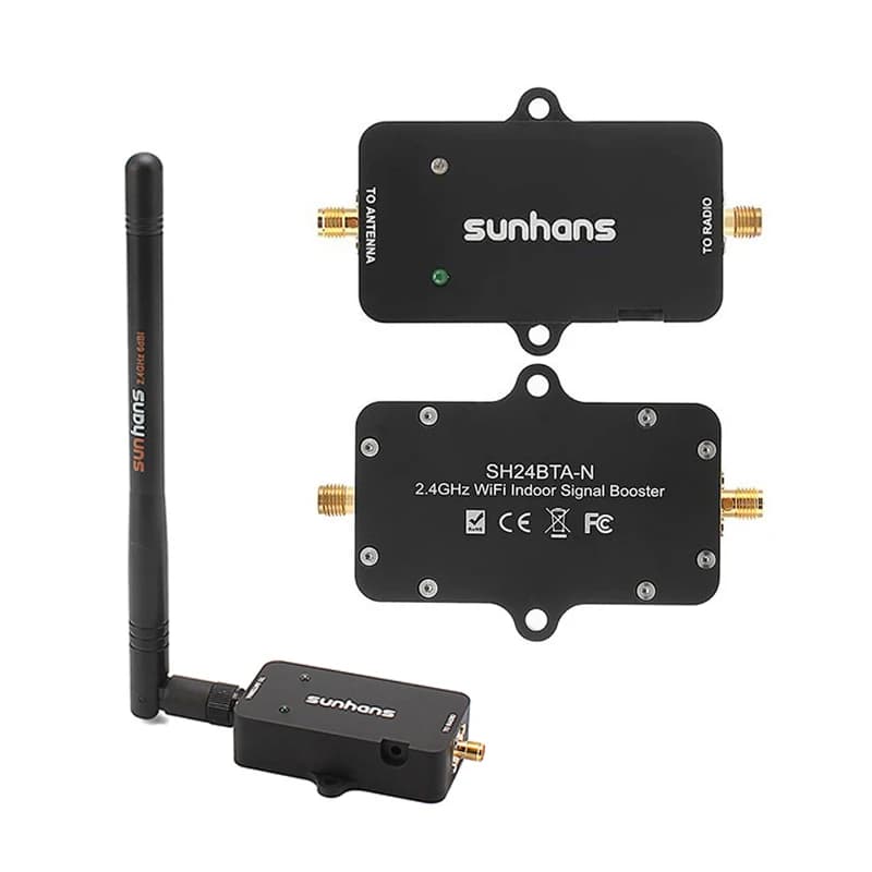 1Set Sunhans 3W 35dBm Wireless Signal Booster 2.4Ghz WiFi Power Amplifier Range Extender EU/US/UK Plug opzionale per RC FPV Drone