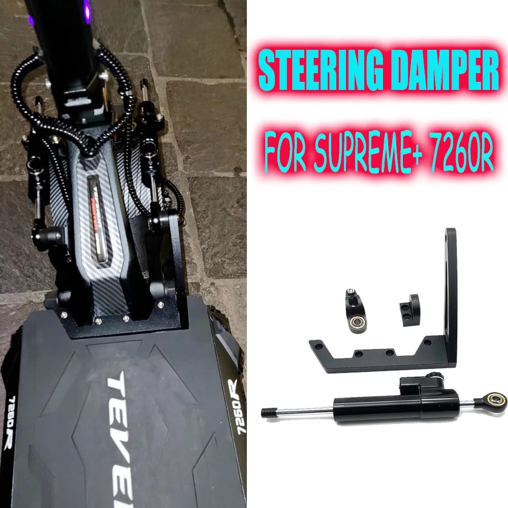 Supporto Ammortizzatore per Monopattino Elettrico TEVERUN Supreme+ 7260R, Ammortizzatore di Sterzo 7260R V1 V2