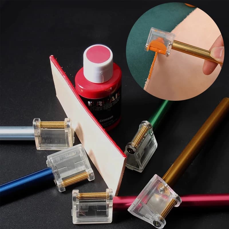 1pcs Leather Edge Oil Roller Pen Gluing Dye Pen Applicator Paint Roller Tool DIY Leather Painting Accessories Craft Tool