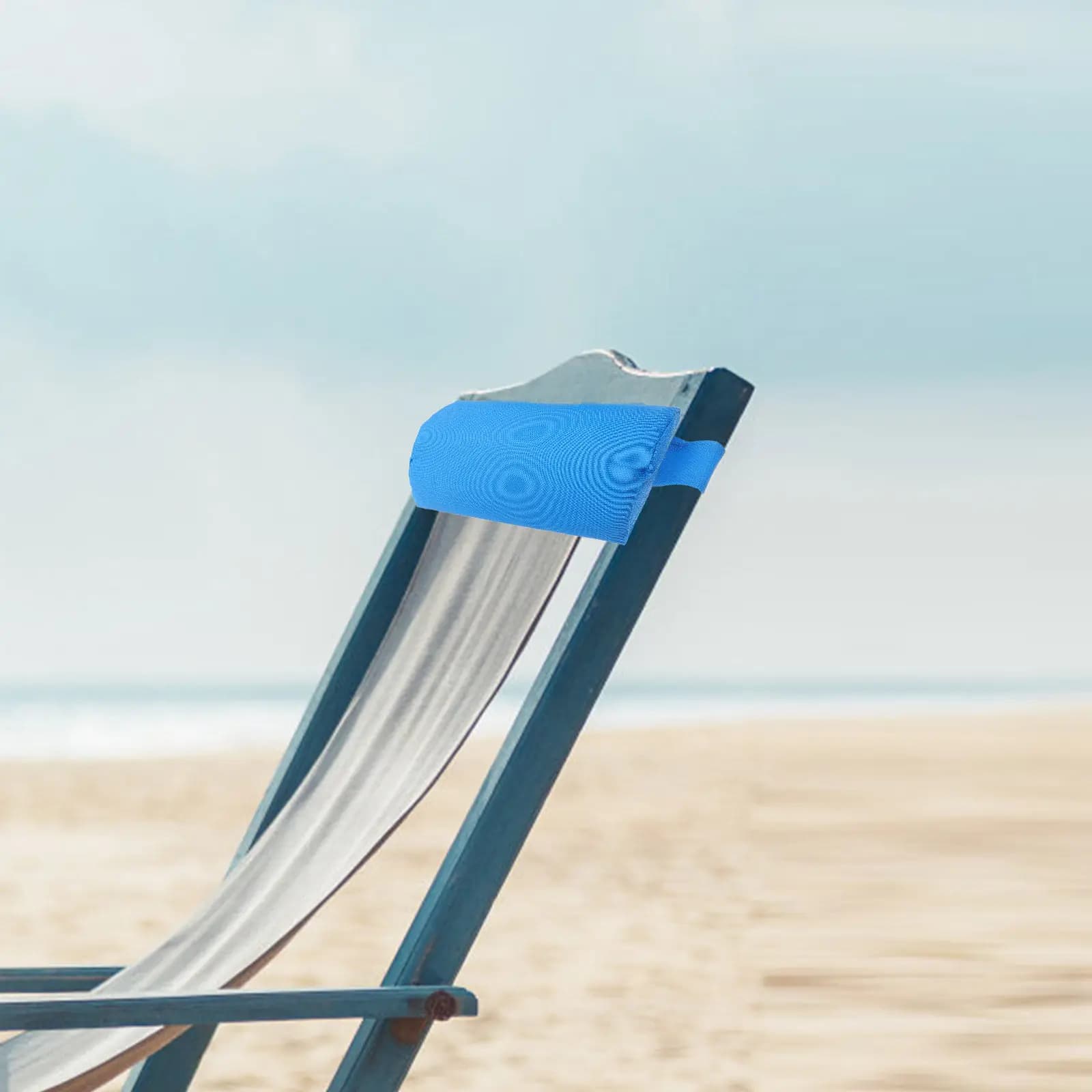 Recliner Replacement Beach Chair Head Pillow Waterproof Adjustable Strap Patio Chair Headrest Lumbar Support Relaxation Cushion