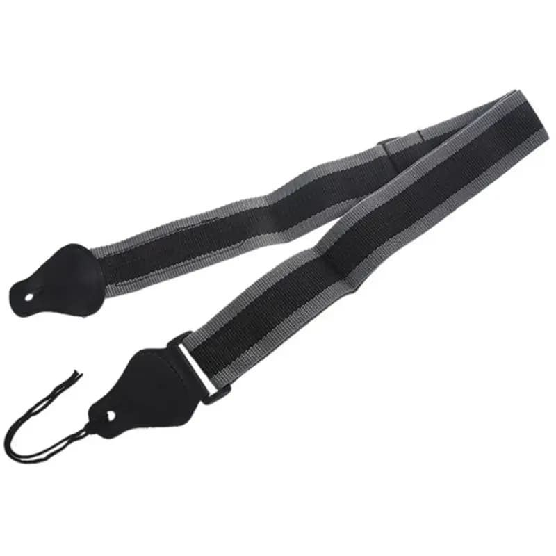 *ABHW Adjustable Soft Electric Guitar Strap Black with 2 Picks Guitar Strap Guitar Pick Clip Acoustic Guitar Bass Strap