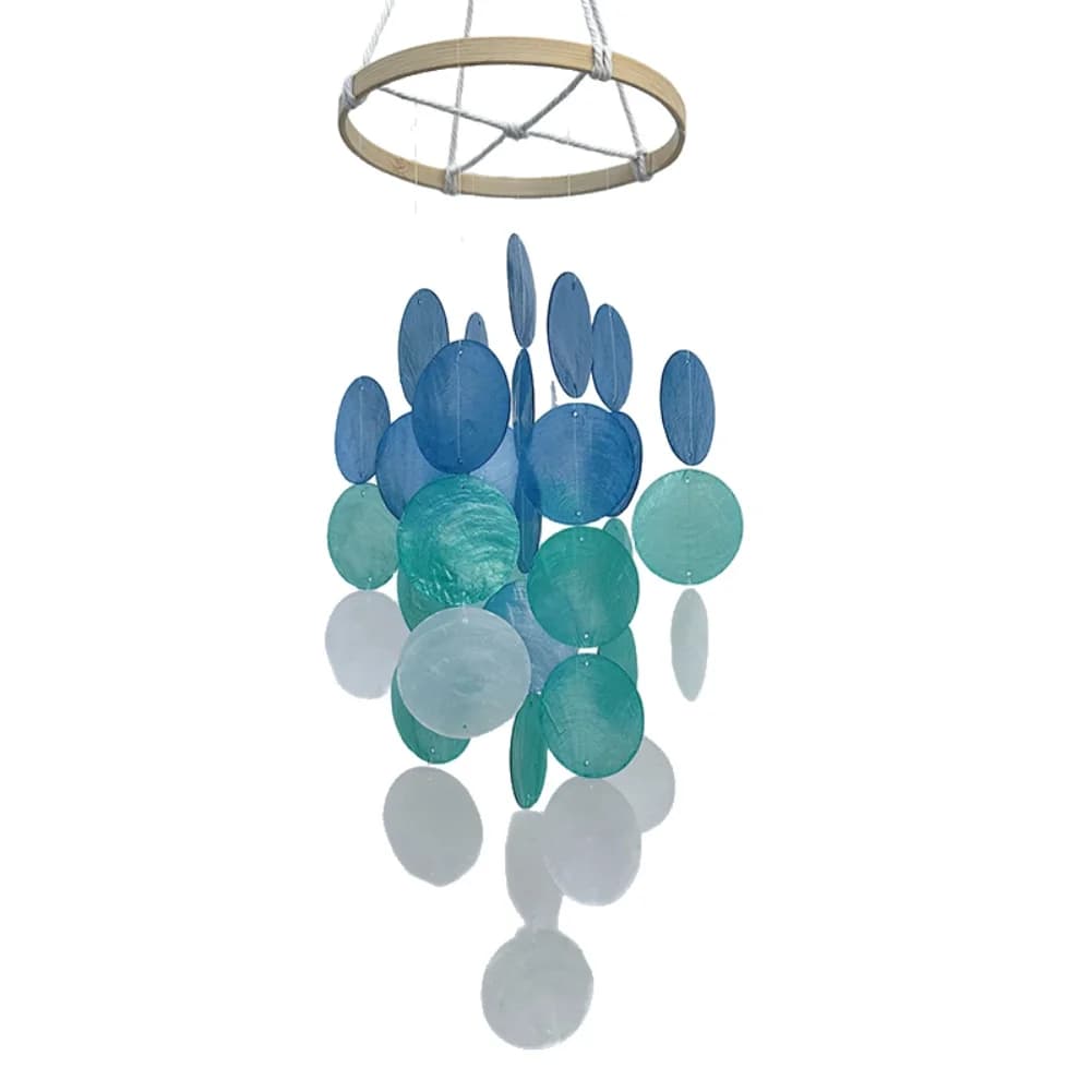 Hanging Bohemian Shell Wind Chime Handmade Coastal Decor For Tranquil Spaces Outdoor Terrace Decoration Wind Chime Craft
