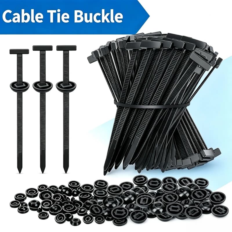 1000-20PCS Heavy Duty Self-Locking Nylon Cable Ties Buckle UV Resistant High Strength Fasteners Car Home Outdoor Use
