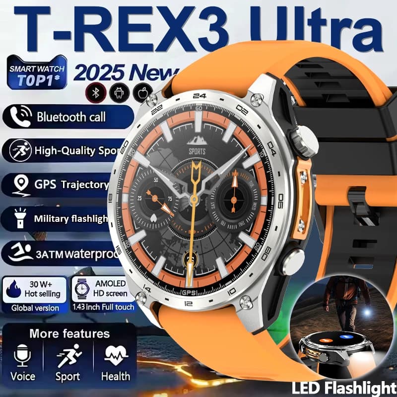 Orologio Outdoor HD300PRO GPS Smartwatch con Monitoraggio Salute e Sport, Schermo AMOLED, Cardiofrequenzimetro, Chiamate Bluetooth, Impermeabile, per Uomo e Donna 2026