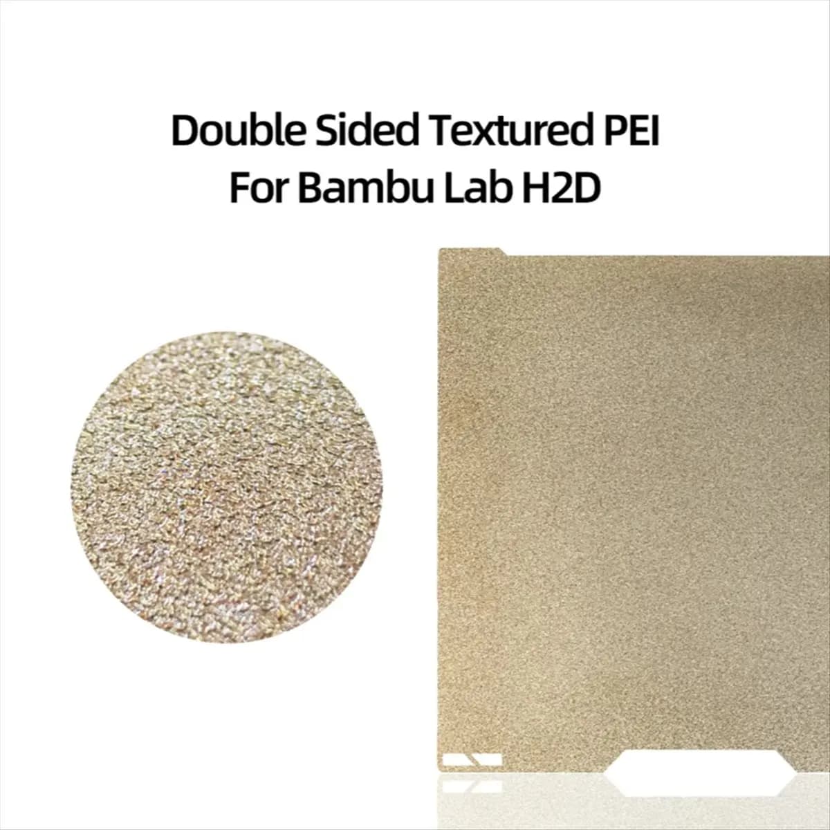 A06R H2D printing plate for Bambu Lab, PEI plate tested on both sides, harmonic steel sheet, heated floor for Bambulab H2d, 1 piece