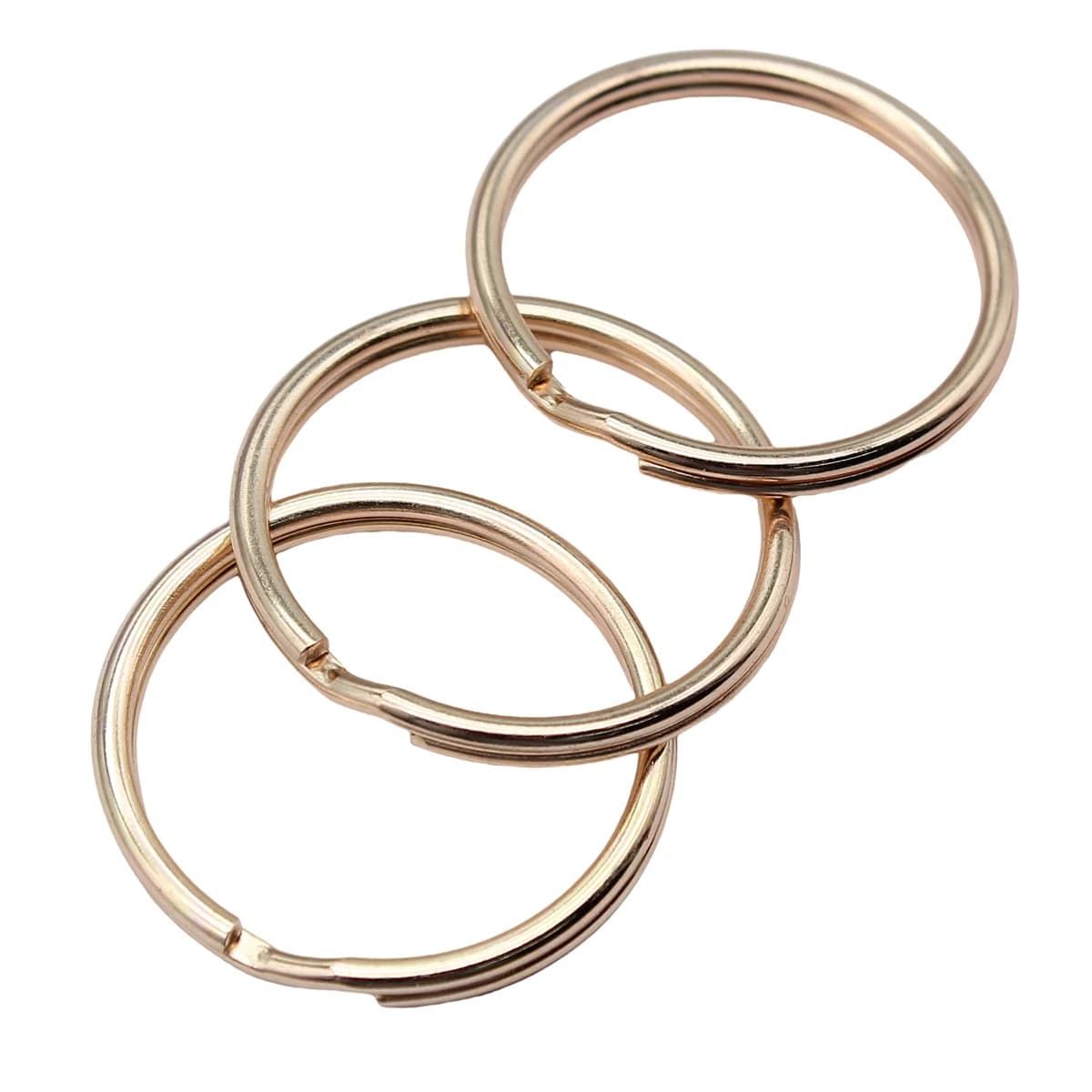 15-30mm Multi Interlocked Split Key Rings DIY Bag Charm Connect Loop Charms Keychain Craft