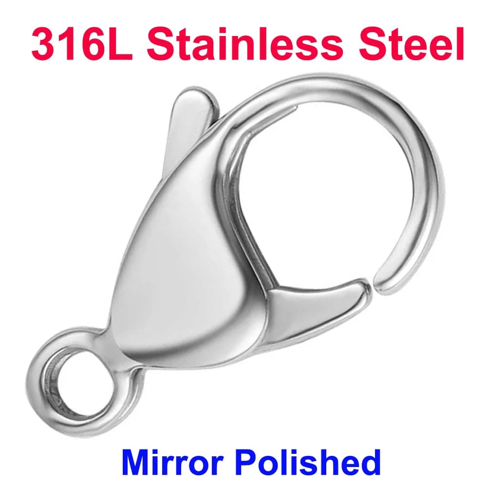 Stainless Steel 316L 20/30/40, Polished to Mirror, 9-19mm, Gold Plated 18k Vacuum, for Creation of Fa-da- ♪