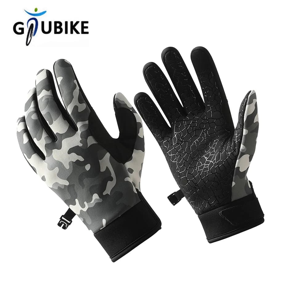 GTUBIKE Guanti da ciclismo invernali per uomo donna Guanti da ciclismo in pile caldo per equitazione Guanti da bicicletta Accessorio touchscreen impermeabile