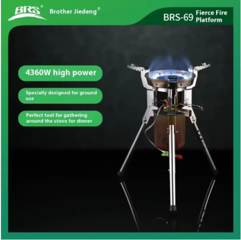 BRS Outdoor gas stove Bulin BRS-69A Camping Picnic Gas stove 6800W Team Party FamilyCamp Gas burner for hiking Fishing
