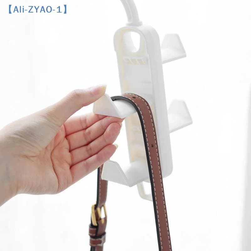 Bag Storage Tools 6 Pack Wardrobe Clothes Hanger for Handbags Traceless Multi Functional Bag Rack Holder for Home Storage