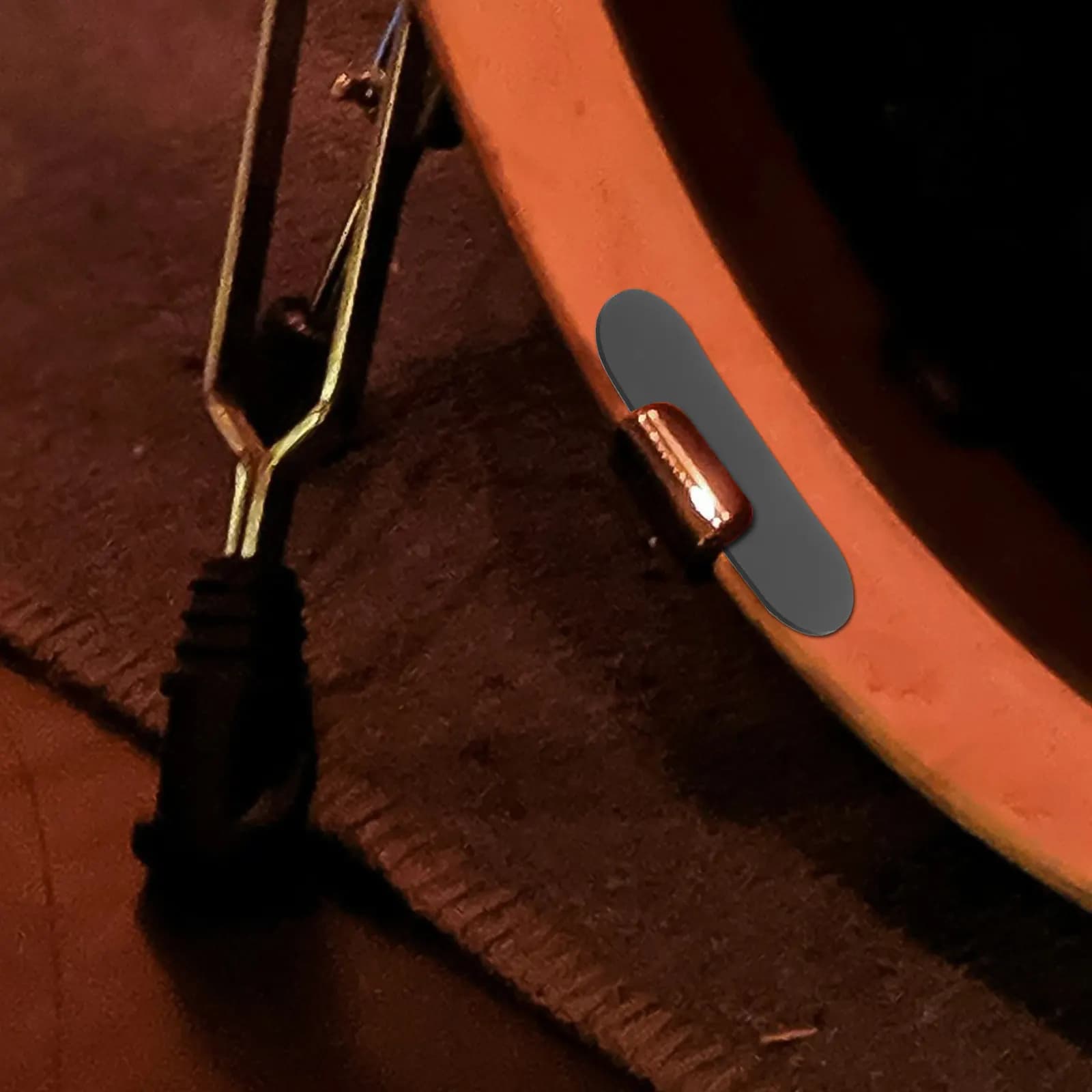 2 Pezzi Protezioni per Tamburo in Silicone Morbido Antiurto Antiscivolo, Patch per Pelle del Tamburo, Cuscinetti di Ricambio per Pedale del Kick Drum