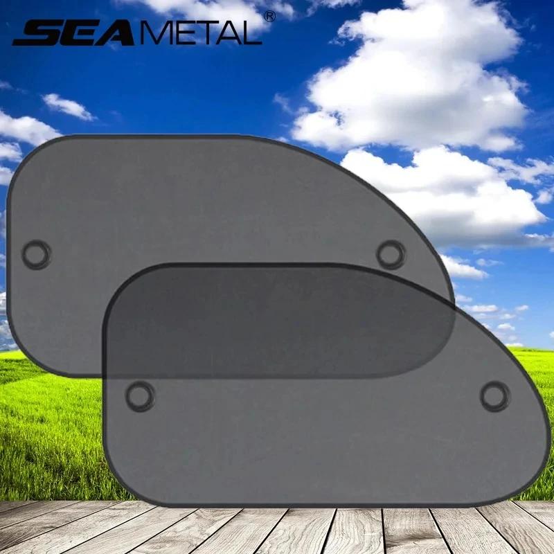 SEAMETAL 2 pcs sunshade cover for window auto sun protection UV protection front car back curtain for window black accessories for summer car