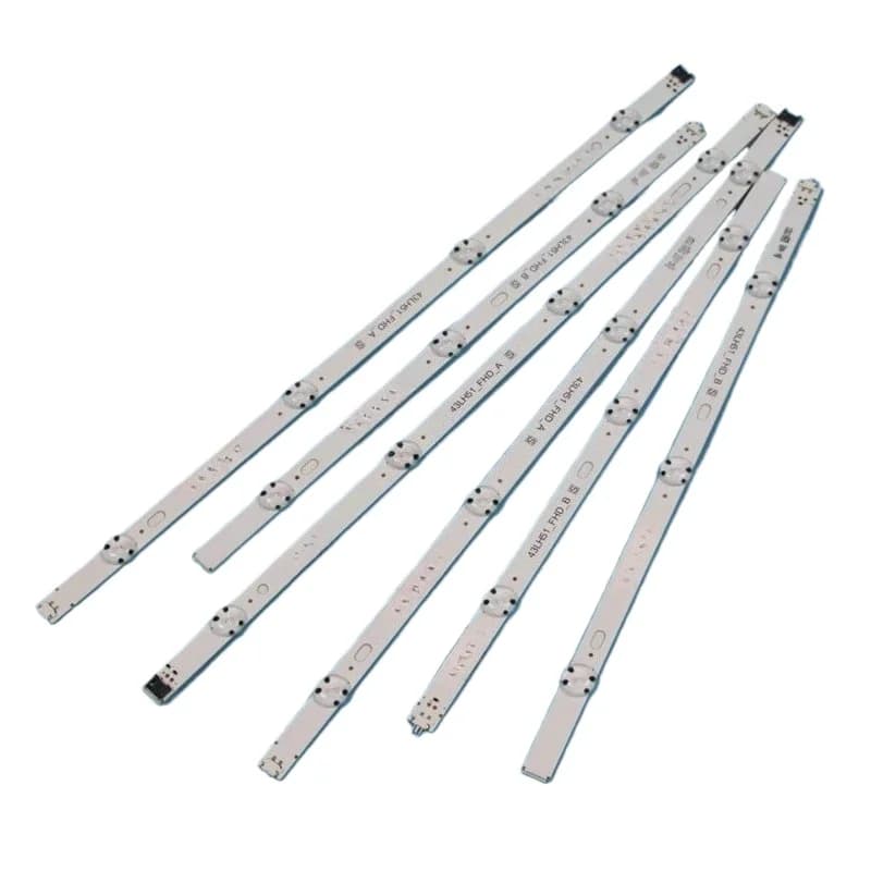 Striscia di retroilluminazione a LED da 6 pezzi per 43LF5100 43LF510T 43LH5100 43LH510V 43LH5700 43LH570V 43LH5730 43LH590V Barre 43LH51_FHD_A/B
