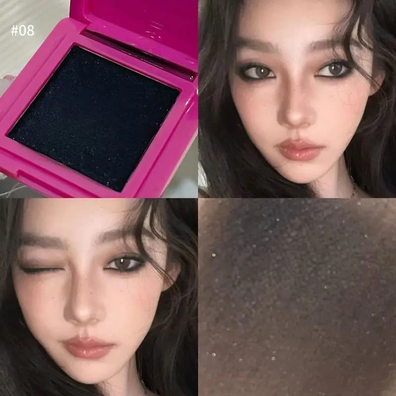 Palette Ombretti Monocromatici Black Rose Purple Smoky Eye, Impermeabile e a Lunga Durata, Trucco che Non Sbavasi Facilmente