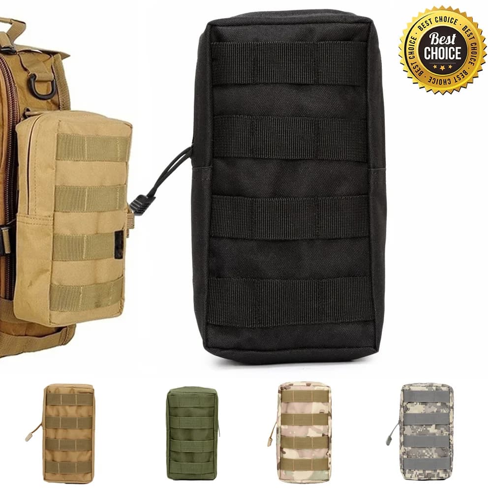 Men's Molle Pouch Belt Waist Bags Travel Camping Bags Soft Back