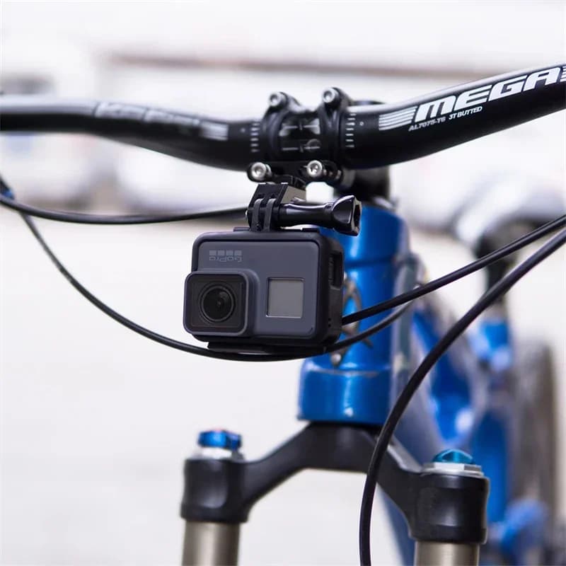ZTTO Attacco manubrio per mountain bike Copertura anteriore Gopro Mount EIEIO Supporto per luce per fotocamera Accessori per biciclette