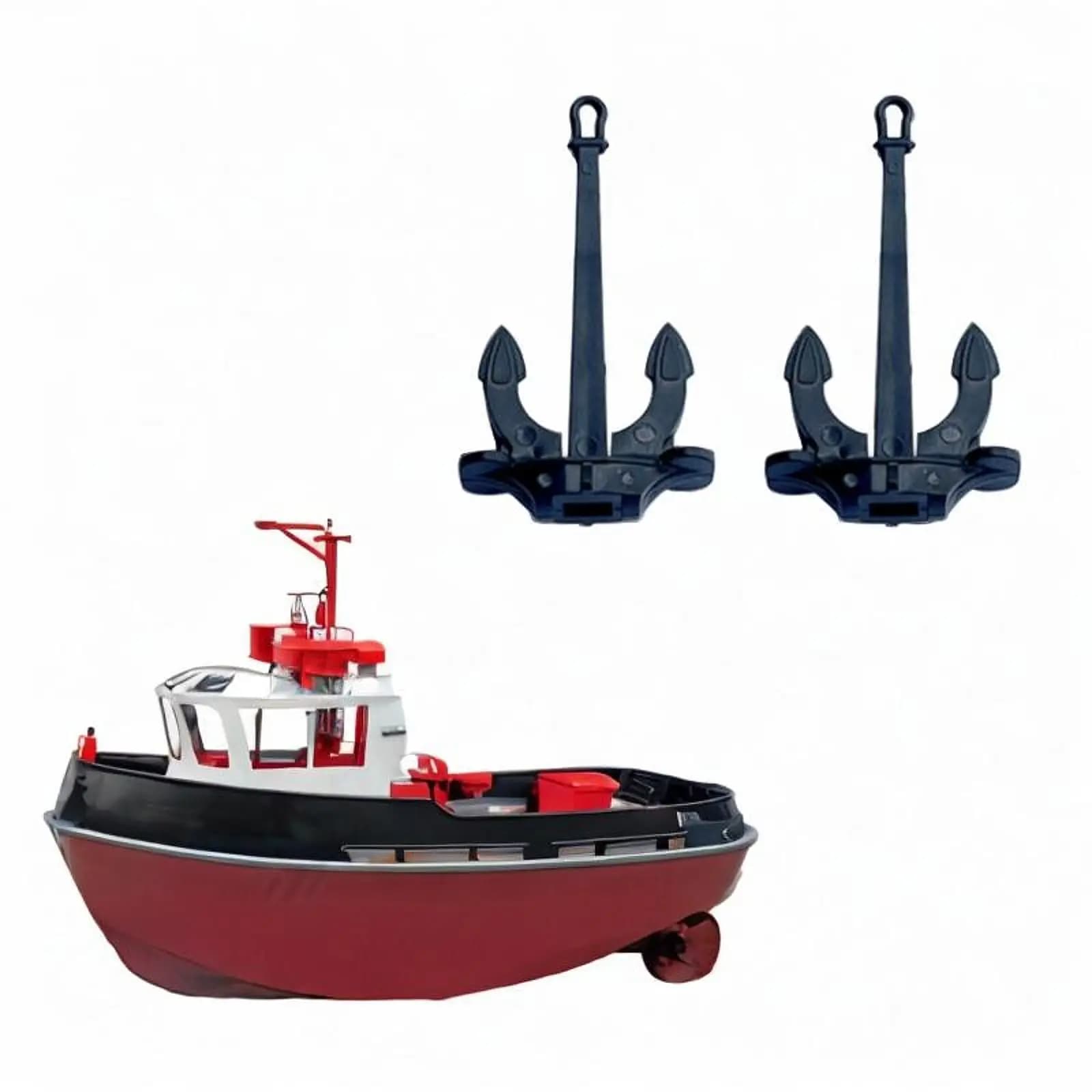 2x Ancore RC per Modellismo Navale, Mini Ancore Mobili, Ricambi per Barche RC per Adulti e Bambini