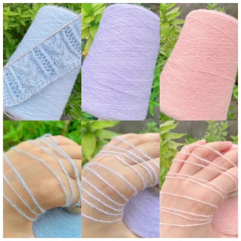 Filato di Lana Mohair Morbido e Confortevole 250g/500g, per Maglioni Fatti a Mano, Materiali per Coperte e Uncinetto