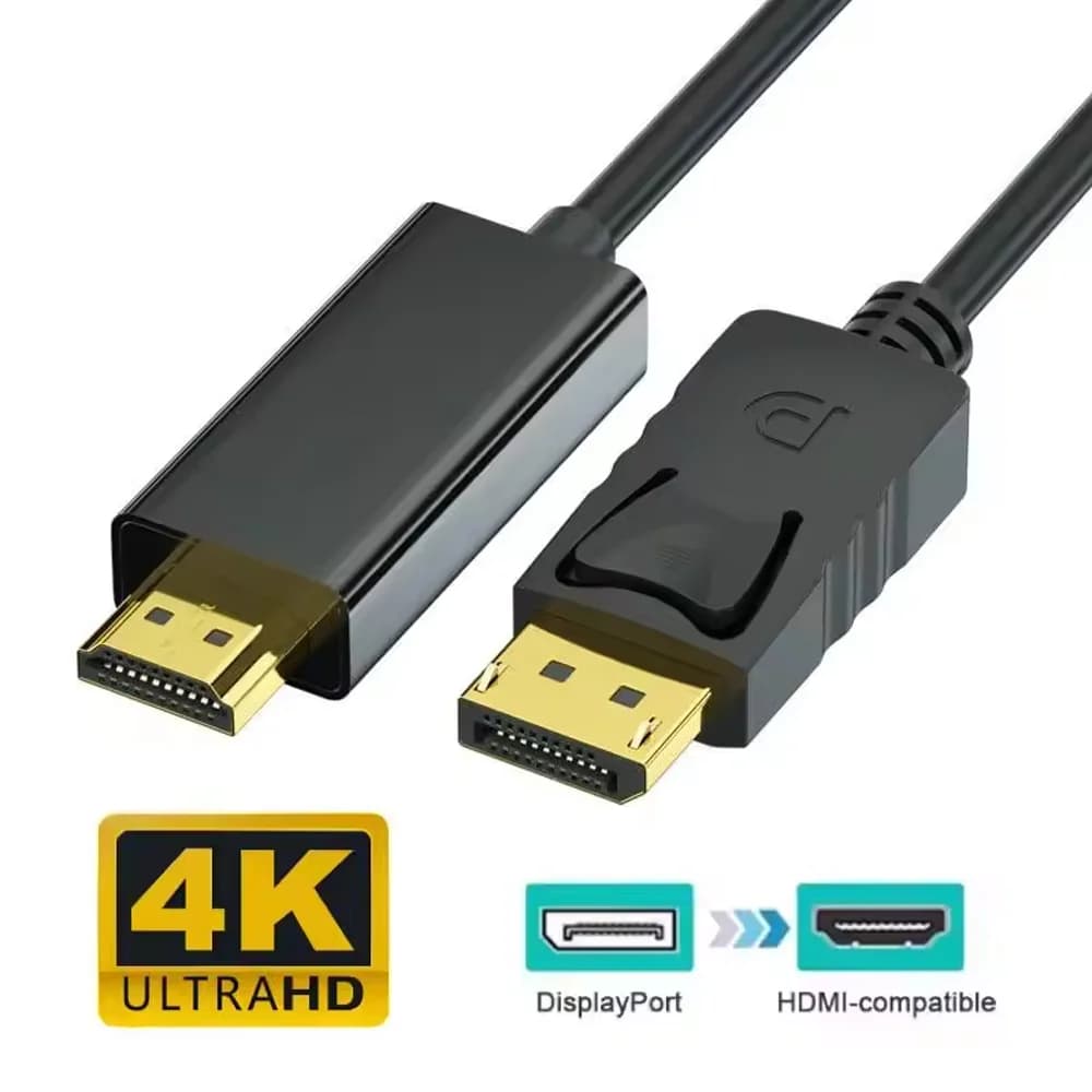 DP Cable DisplayPort HDMI DisplayPort Male DisplayPort HDMI compatible video audio cable for laptop TV Projector Monitor