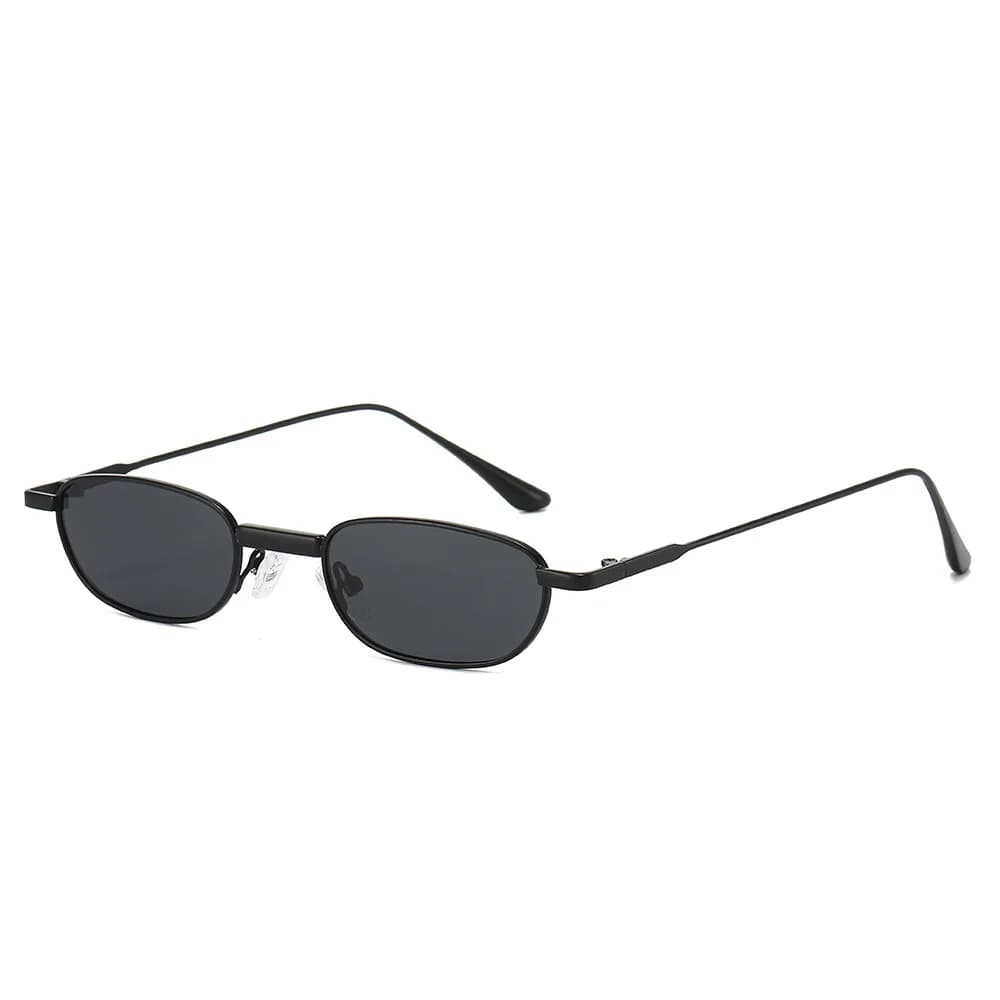 Occhiali polarizzati con montatura piccola quadrata alla moda europea e americana per uomo e donna Occhiali da sole in metallo di fascia alta personalizzati