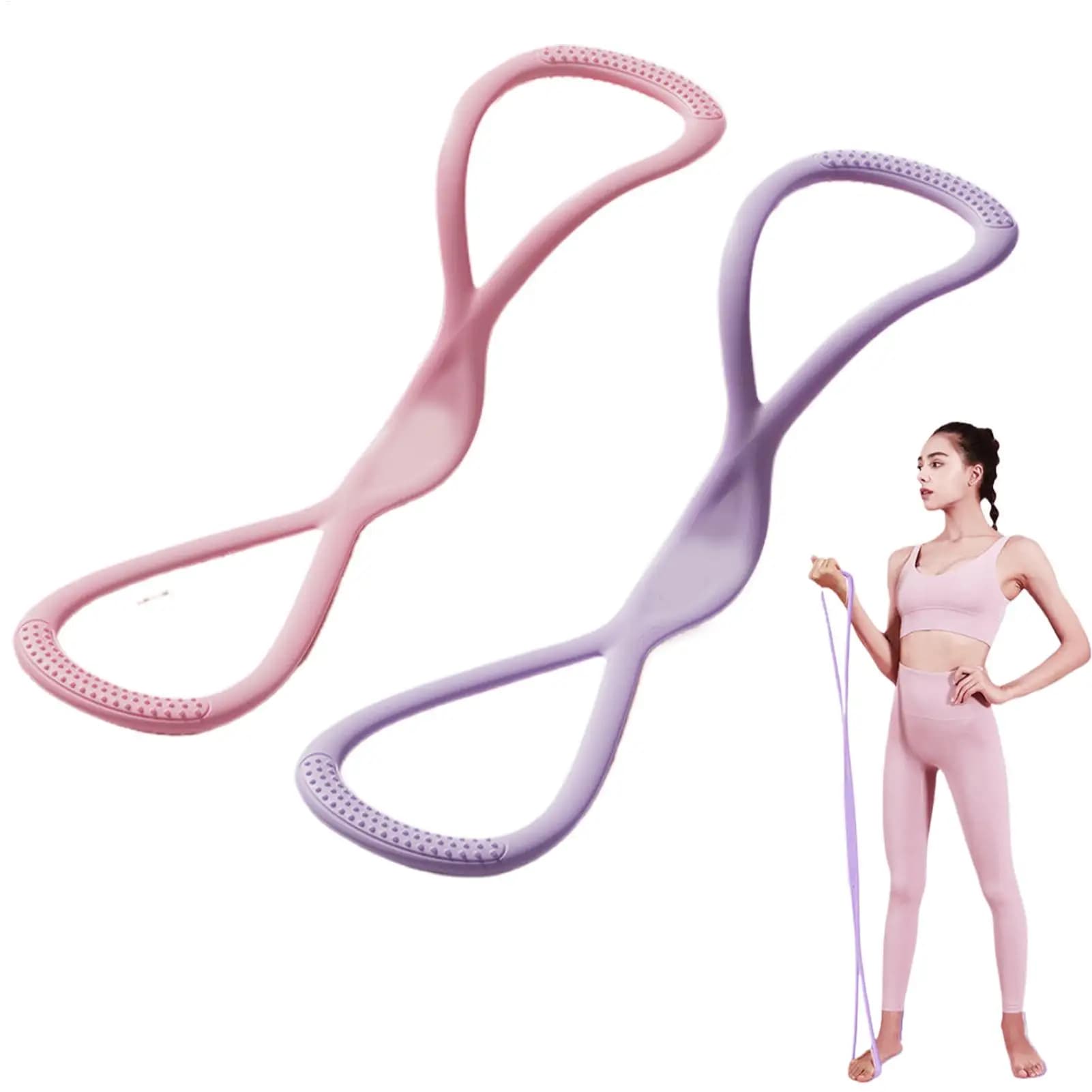 Expansor for chest Yoga Pulling rope Waxes for exercises for arm Muscle training tool with elastic band for shoulder shaped 8