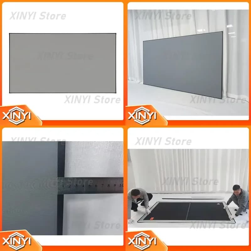 for Projector Wall Screen 1cm UST ALR PET Fixed Frame 16:9 Wide Frame 60 72 84 92 100 106 110 120 133 150 Inch