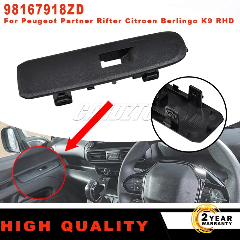 Per Peugeot Partner Rifter Mk4 K9 Citroen Berlingo RHD Nuovo Finestra Anteriore Sinistra Pulsante Interruttore Telaio ABS 98167918ZD accessori auto
