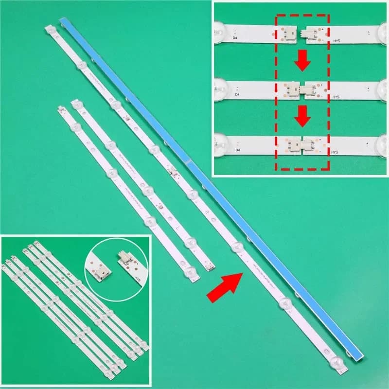 Nuove barre lampada LED TV HRS_SQY43_3X8_2W_MCPCB 12mm_V1 Strisce retroilluminate JL.D 43081330 -031BS-M_V01 Nastro per gruppi di matrice