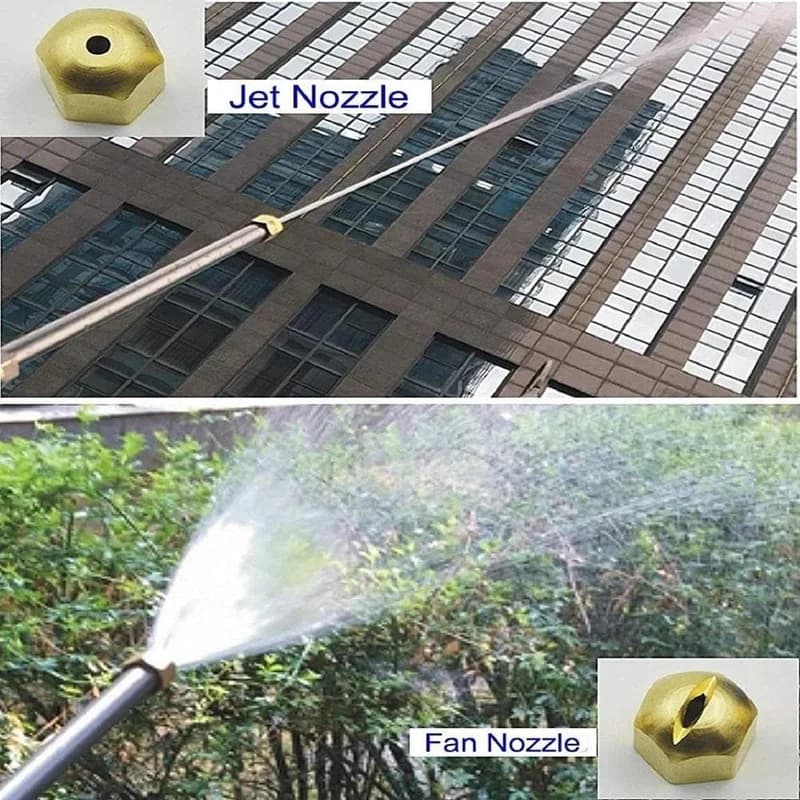 Pistola ad acqua ad alta pressione Jet Garden Washer Tubo Bacchetta Ugello Spruzzatore Strumento di lavaggio auto Strumento di pulizia a palo lungo in acciaio inossidabile