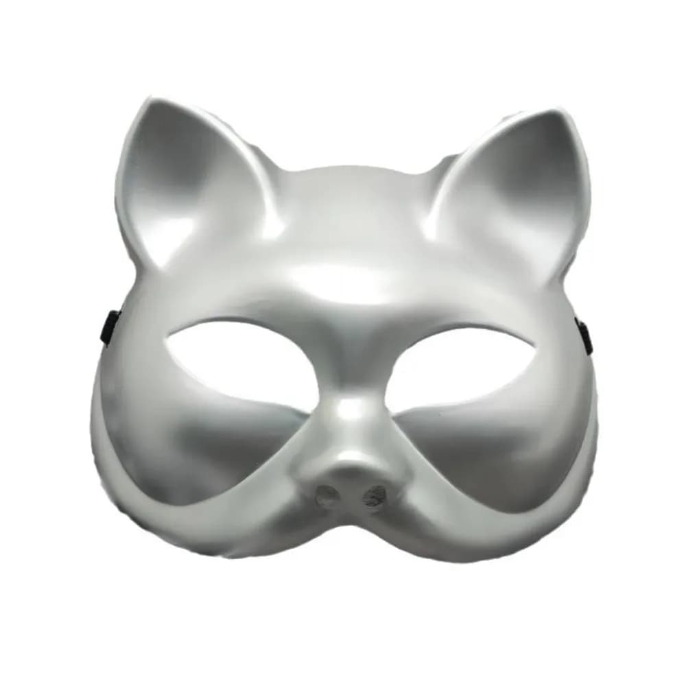 Performance Plastic Cat Half Face Mask Anime Mask Eye Mask Cosplay Mask Costume Props Cosplay Costume Halloween Mask Children