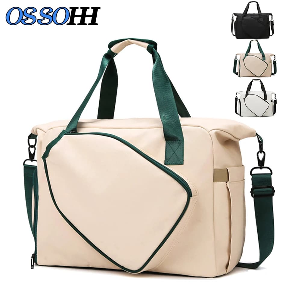 Sports Bag for Ping Pong Rack with Raincoat for Shoes and Pocket, Transport Bag for Fitness and Sport