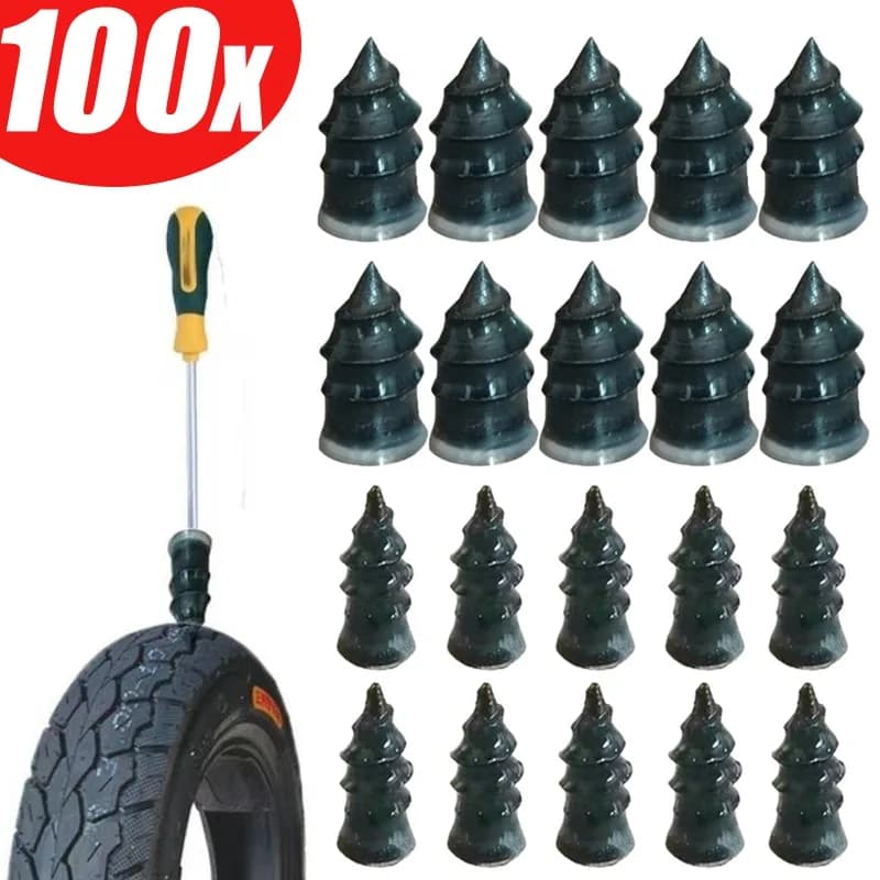 Chiodi per riparazione pneumatici sottovuoto Riparazione di forature per pneumatici per auto moto per camion Scooter Bici Pneumatico Strumenti per chiodi in gomma metallica Accessori