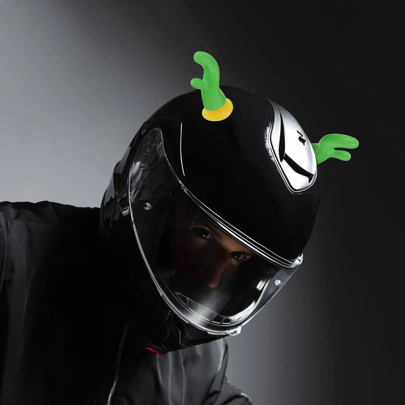 Renna Racing for motorcycle, creative decoration in the shape of horns, durable accessories in ABS, compatible with motorcycle helmets and skis
