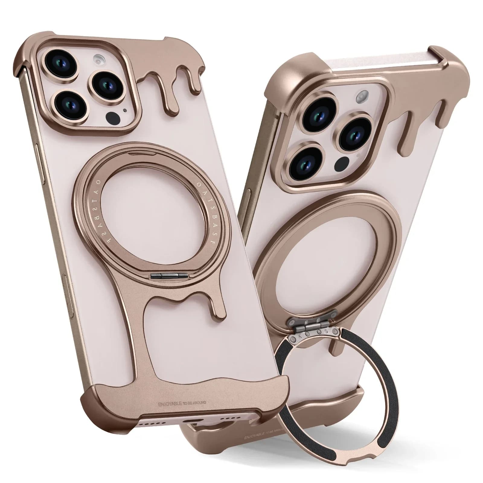 Custodia per telefono con paraurti in metallo senza cornice Eary per iPhone 16 15 14 Pro Max magnetica per copertura antiurto 13 Plus con ricarica wireless Magsafe