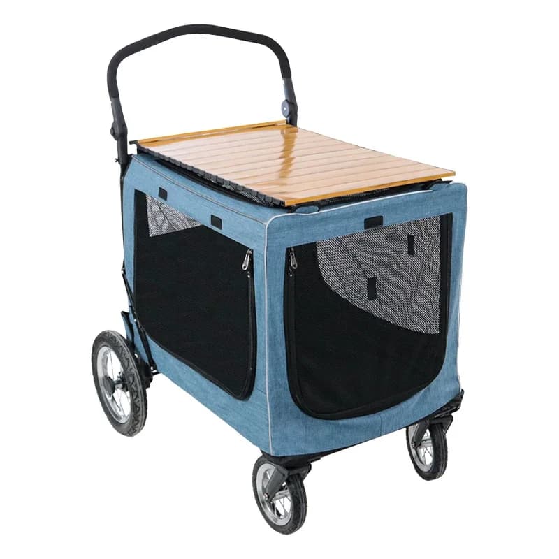 Multi Pet Stroller for Large Dogs Cats Outdoor Camping Travel Cart Elderly Disabled Dog Carrier