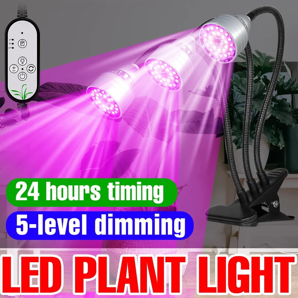 5V Complete Spectro Coltivation LED Lights, USB Grow Lamp Interior Plants, Dimmable Lighting for Flowers in Vase and Semenzai