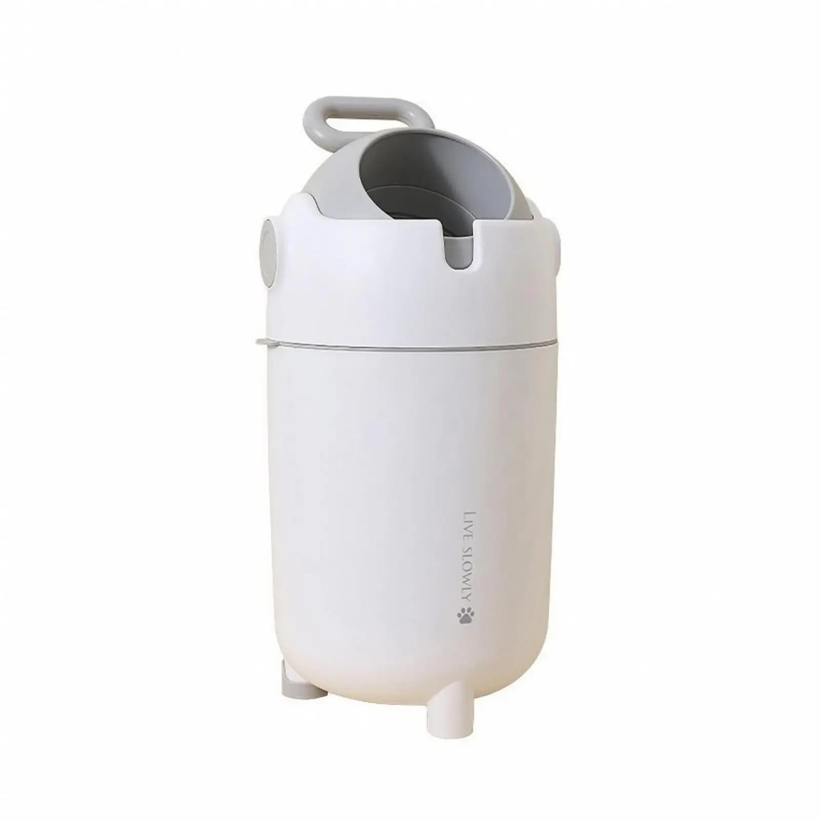 Diaper Pail Compact Trash Can with External Shell Mess-without for Parents