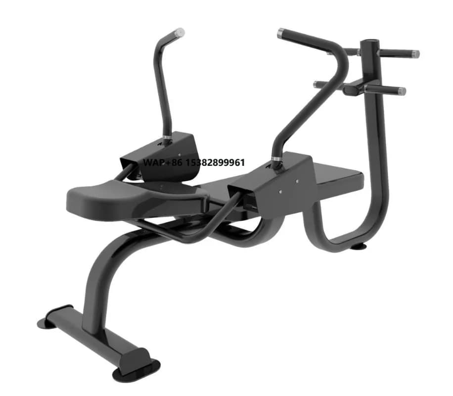 Adjustable Metal and ABS bench for Abdominal Training, Flat Style, with Back Extension and Manubrial Support