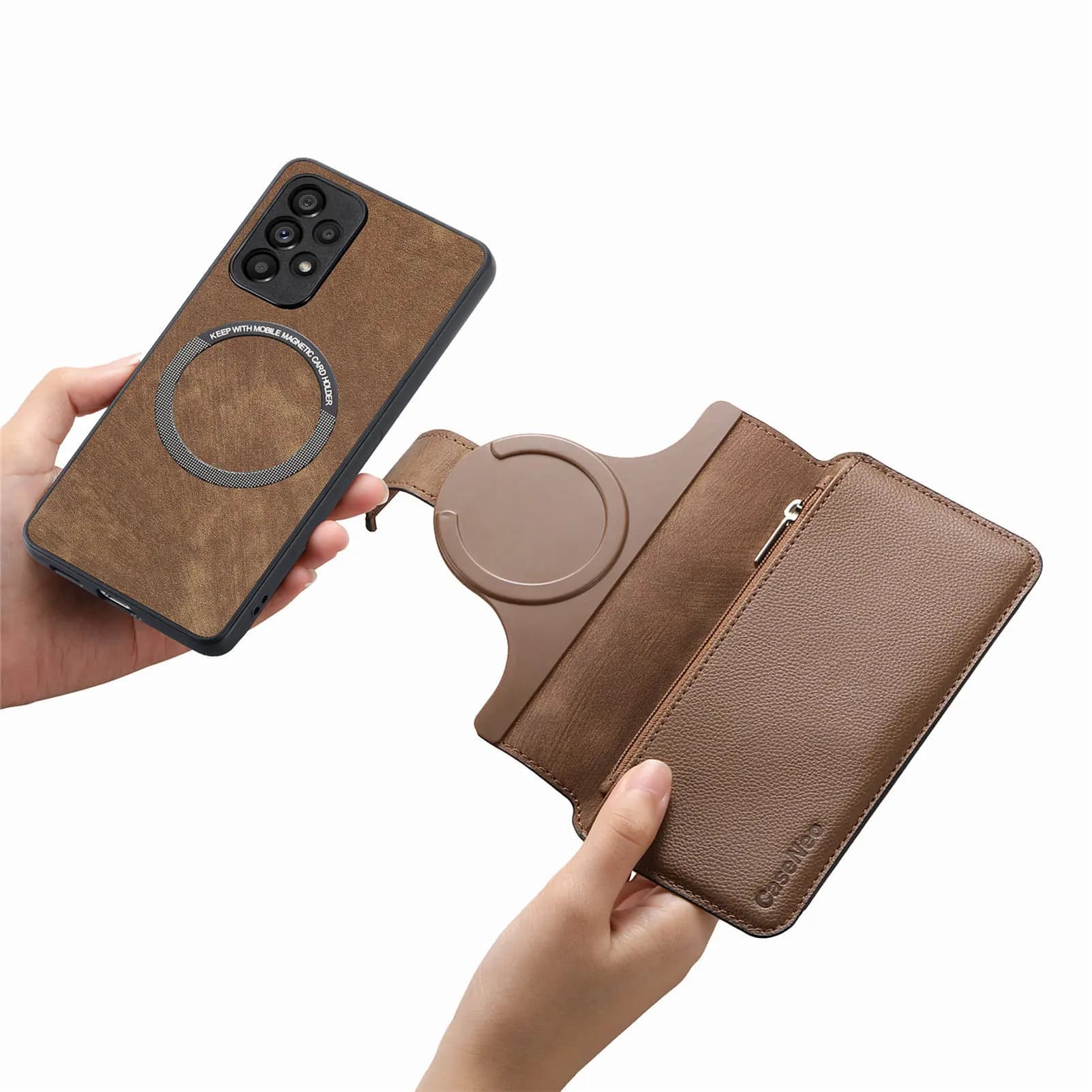 Custodia in pelle 2 in 1 rimovibile con cover frontale per Xiaomi Poco X7 X6 Pro X5 X3 NFC, blocco RFID, portafoglio con 6 slot per carte, flip coque funda