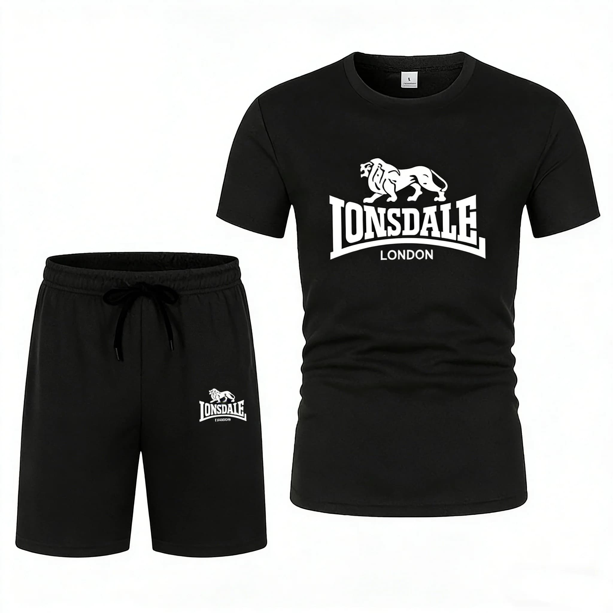 Completo Sportivo Estivo da Uomo 2026: T-shirt Traspirante in Poliestere e Pantaloncini - Set 2 Pezzi Casual per Fitness, Palestra e Corsa