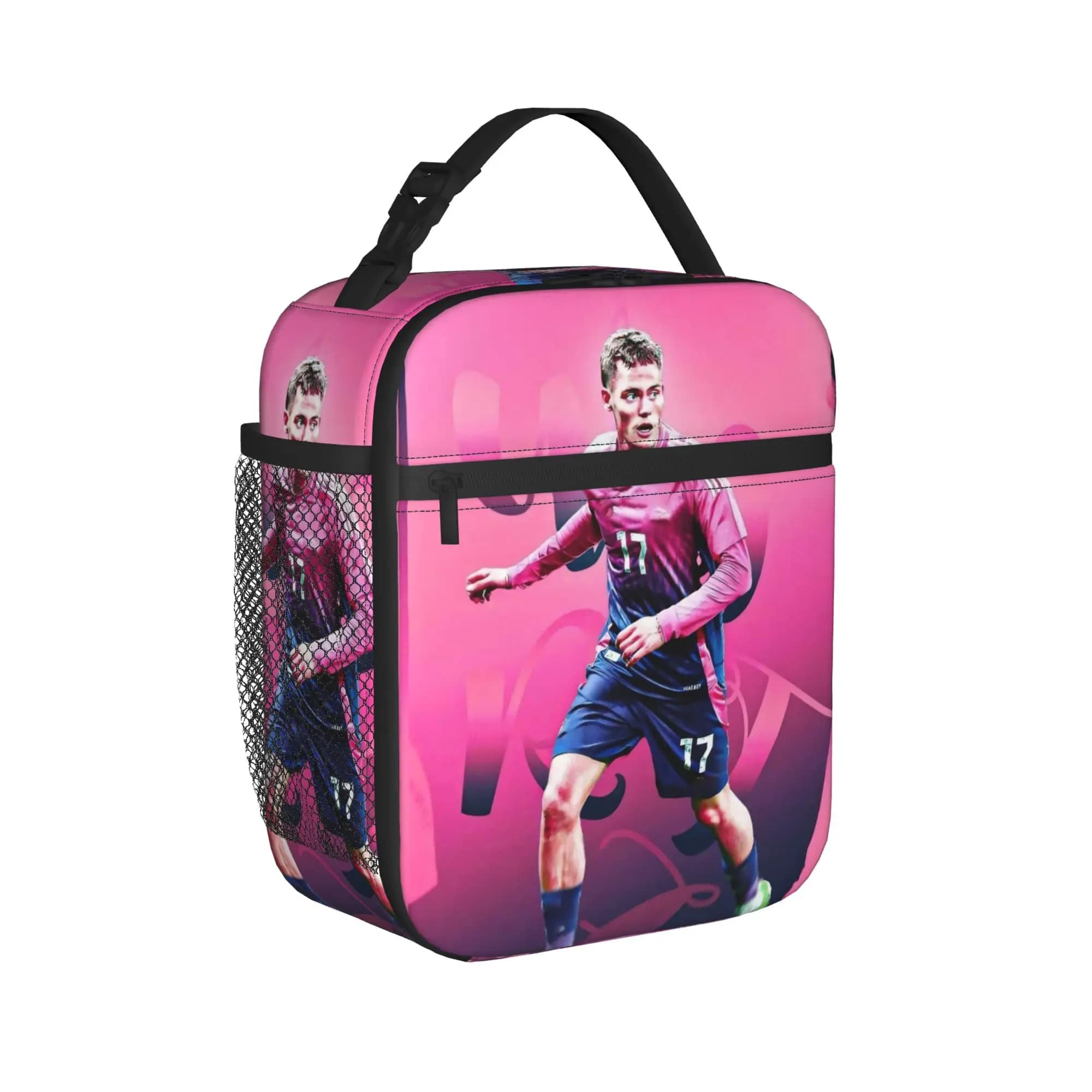 Borsa termica per il pranzo Florian Wirtz, contenitore per il pranzo a forma di pallone da calcio, borsa termica, borsa per il pranzo, borsa per il pranzo scolastico, borsa per il pranzo all'aperto