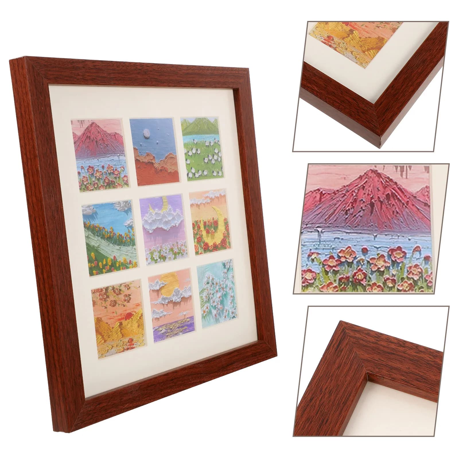 Modern hanging photo frame, decorative, for craft and commemorative projects, for adults, for exhibition of works of art