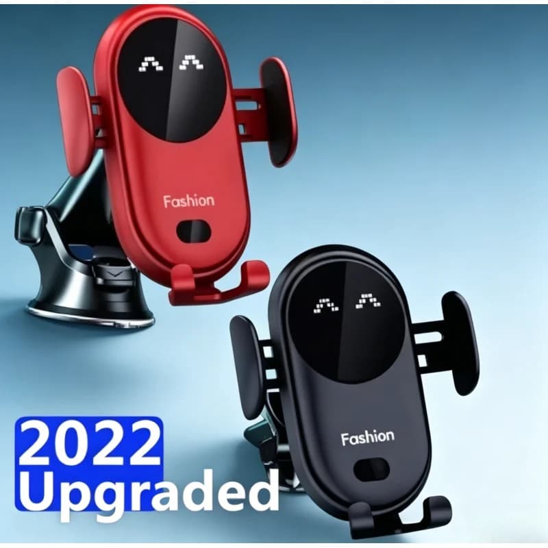 Caricabatterie Wireless per Auto con Sensore a Infrarossi e Ricarica Rapida, Supporto Telefono per iPhone 17 16 15 14 13 12 11 XR Samsung S23 S22 Xiaomi