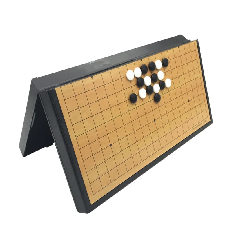 Big Chinese Board Game 38cm Weiqi Checkers Folding Table Go Chess Set Chess Game Gifts Plastic Go Game
